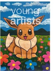 Eevee and Pikachu: Painting