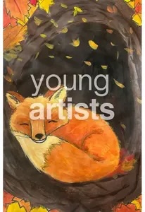Sleeping Fox: Painting